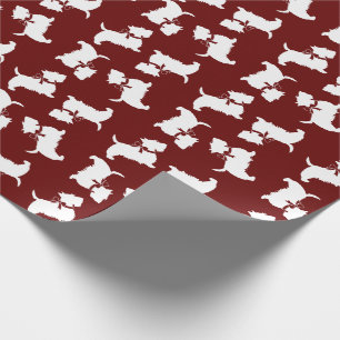 Papel De Presente Scottish Terrier Scotty Dog Puppy Scottie Wrapping