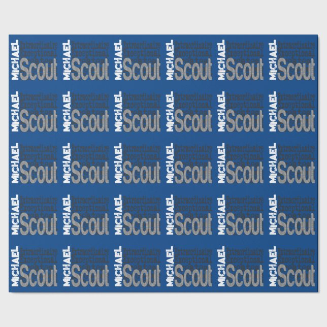 Papel De Presente Scout Extraordinário PERSONALIZADO (Barra)