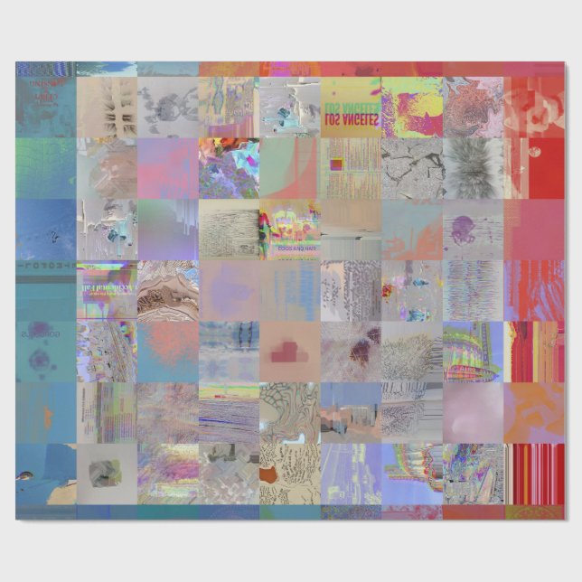 Papel De Presente Scrappy Quilt No 1 (Aberto)