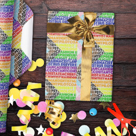 Papel De Presente Script de Gay LGBT de Sinalizador do Arco-Íris Pro