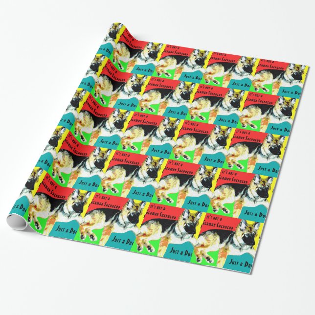 Papel De Presente Se não é um German shepherd (Desenrolado)