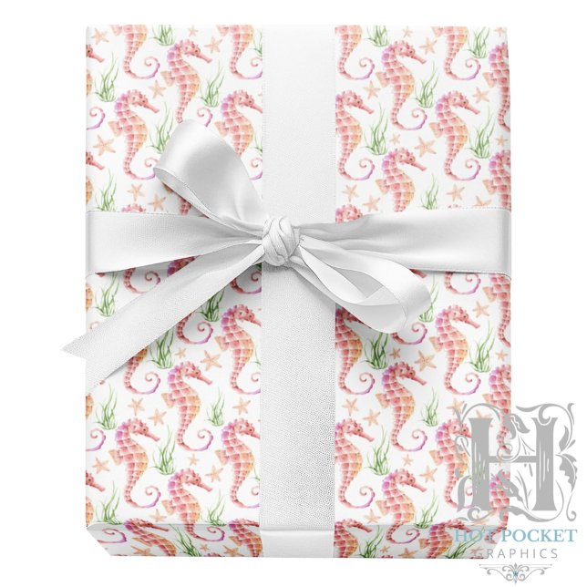 Papel De Presente Seahorse Wrapping Paper (Criador carregado)
