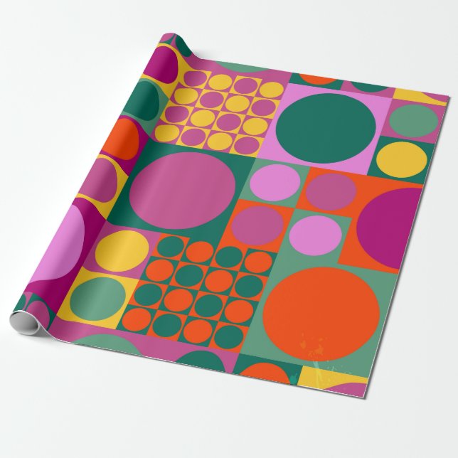 Papel De Presente Seamless abstract geometric background pattern,  r (Desenrolado)