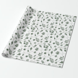 Papel De Presente seamless floral pattern with leaves
