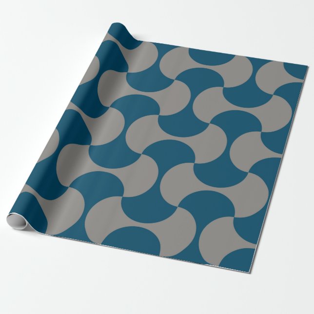 Papel De Presente Seamless pastel pattern in 60s style. Wrapping pap (Desenrolado)