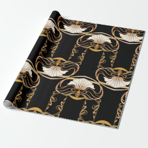 Papel De Presente Seamless pattern, background with decorative eleme