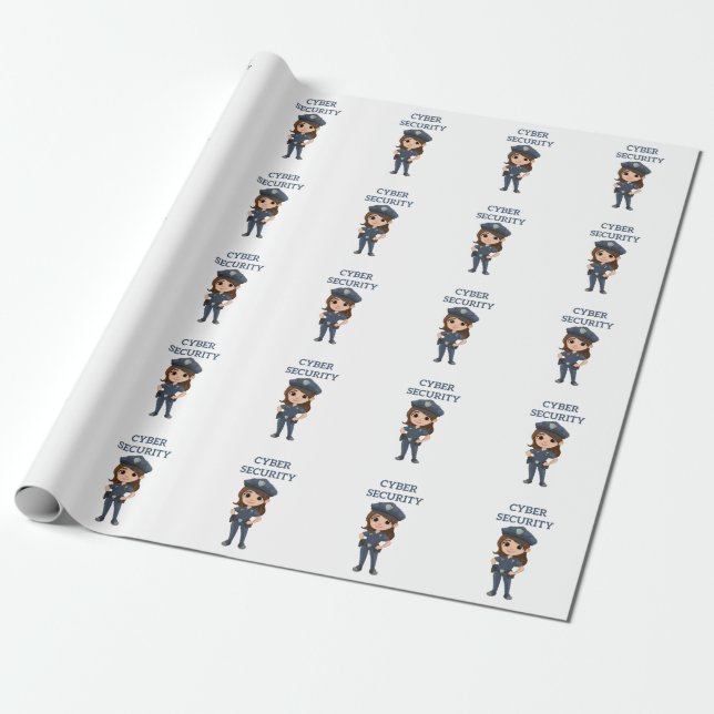 Papel De Presente Segurança de TI: Digital Defender (Desenrolado)