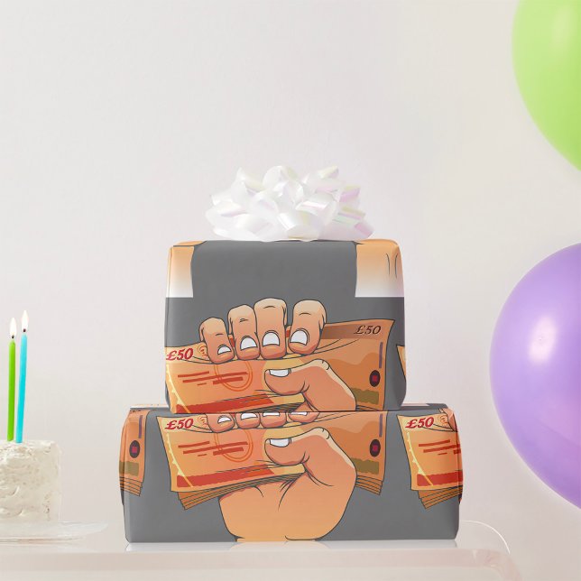 Papel De Presente Segurando Dinheiro (Criador carregado)