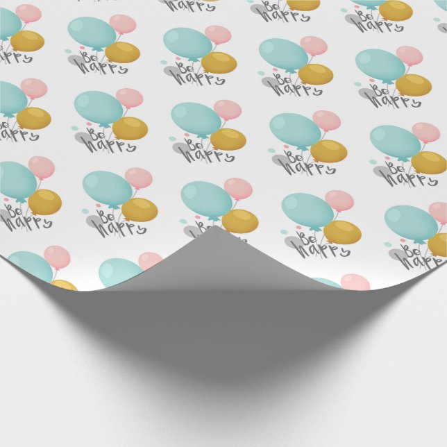 Papel De Presente Seja feliz (Ponta)