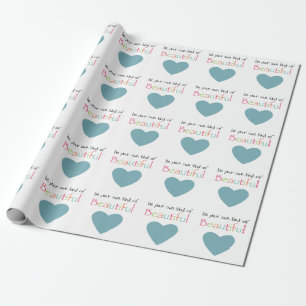 Papel De Presente Seja Seu Próprio Tipo Bonito