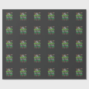 Papel De Presente Seja Travesso Salve Papai Noel SVG Natal Divertido