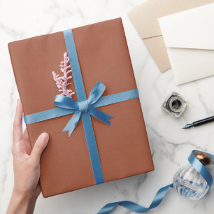 Papel De Presente Sela Marrom Texturizada