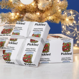 Papel De Presente Seleciona Cada Comida é deliciosa com picles