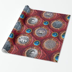 Papel De Presente SELO DOS KNIGHTS TEMPLAR - Gemas Azuis