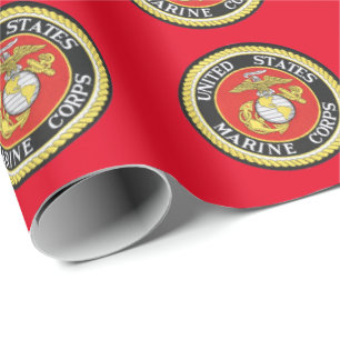 Papel De Presente Selo Oficial - Corpo Marinho dos Estados Unidos