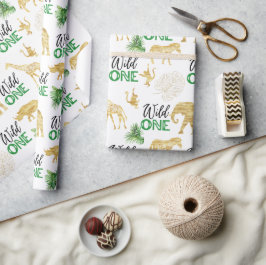 Papel De Presente Selva Tropical Safari Selvagem Selvagem Selvagem d