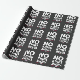 Papel De Presente Sem Reis na Bandeira Americana Patriótica