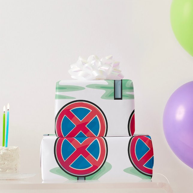 Papel De Presente Sem Sinal de Estrada de Estacionamento Símbolo de  (Criador carregado)