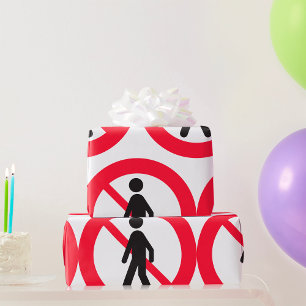 Papel De Presente Sem Sinal de Estrada de Pedestres