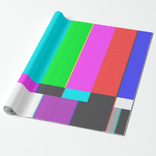 Papel De Presente sem tela de TV de sinal com ruído