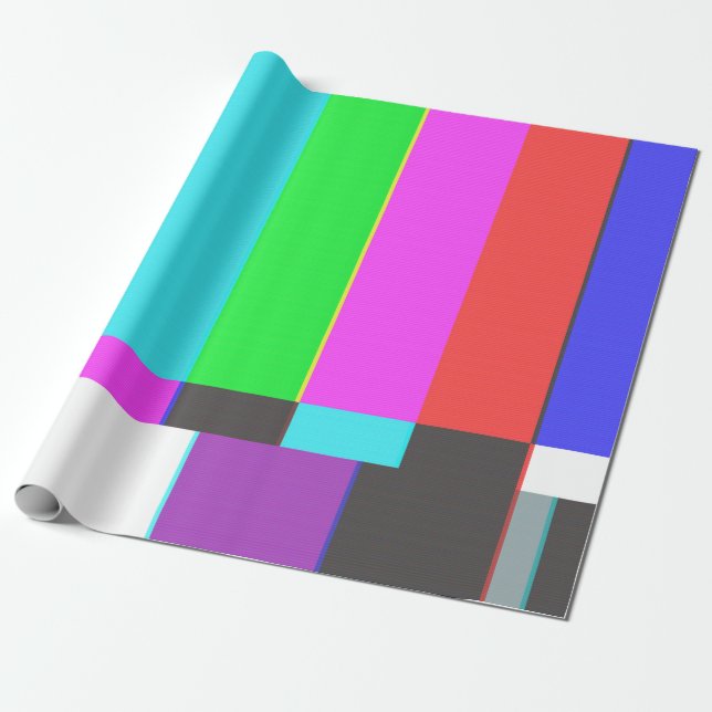 Papel De Presente sem tela de TV de sinal com ruído (Desenrolado)