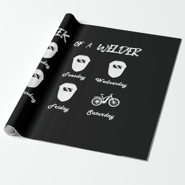 Papel De Presente Semana de Soldadura de Bicicletas (Desenrolado)