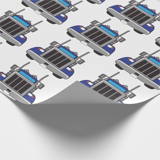 Papel De Presente Semi Truck Front (Ponta)