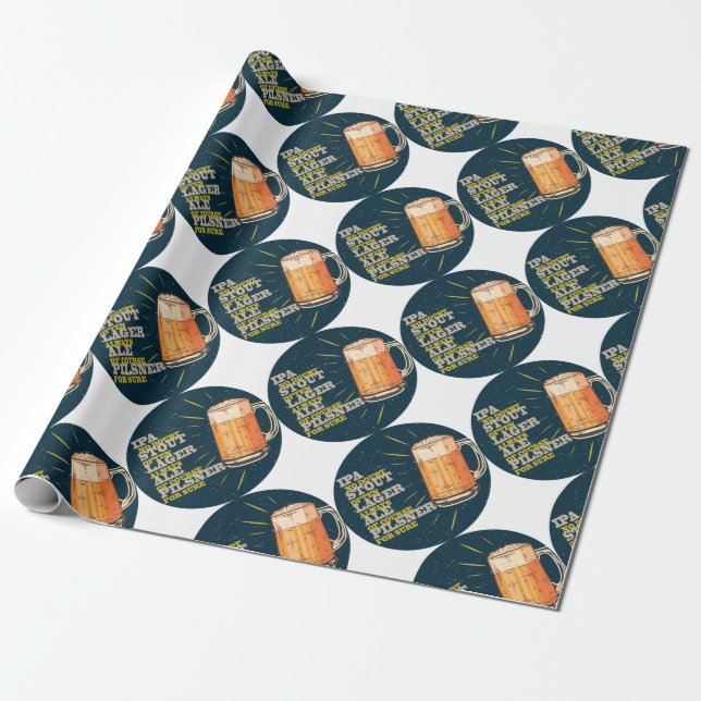Papel De Presente Sempre Cerveja (Desenrolado)