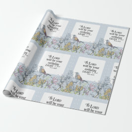 Papel De Presente Senhor da fé cristã e presente leve