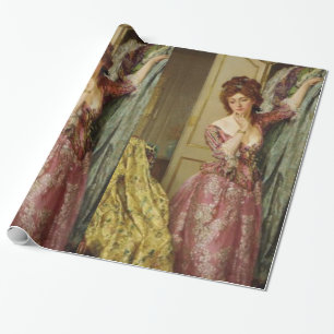 Papel De Presente Senhora Armário Partido do vintage