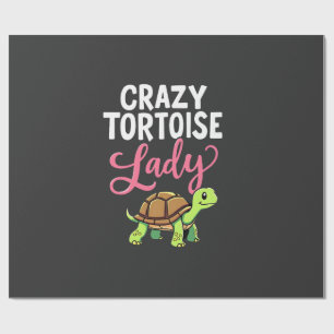Papel De Presente Senhorita Tartaruga Louca Tartarugas Mãe Mulheres 