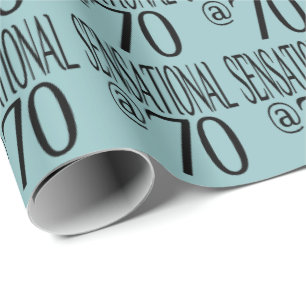 Papel De Presente Sensacional em Setenta