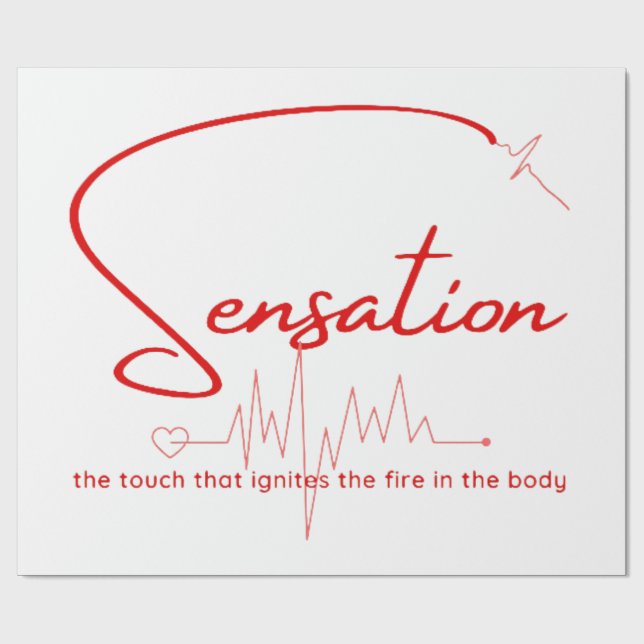 Papel De Presente Sensation Pulse Heartline (Aberto)
