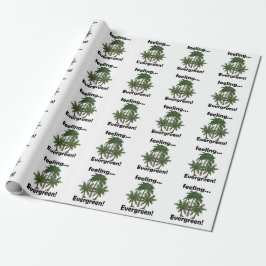Papel De Presente Sentimento de Palmeira Sempre Verde Tropical Anive