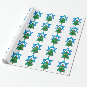 Papel De Presente sequin christmukkah hanukkah
