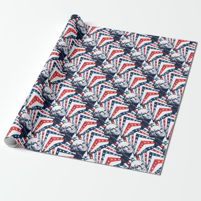 Papel De Presente sequin george washington (Desenrolado)
