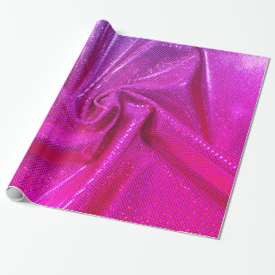 Papel De Presente Sequin sparkle glitter parece magenta rosa