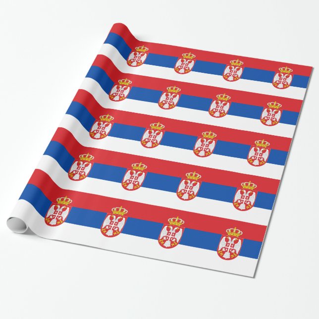 Papel De Presente Serbia (Desenrolado)