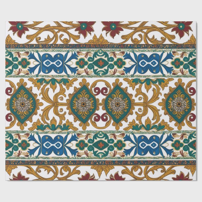 Papel De Presente Serbian carpet pattern 5 (Aberto)