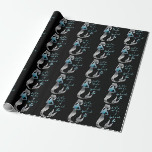 Papel De Presente Sereia do Oceano Vamos Fazer um Espalhafato