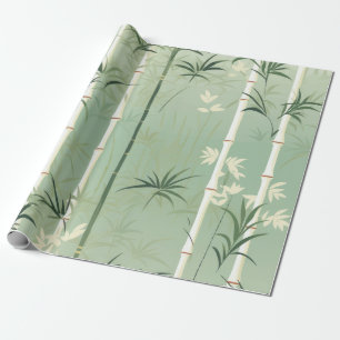 Papel De Presente Serena Flor de Bambu Asiática  (2)