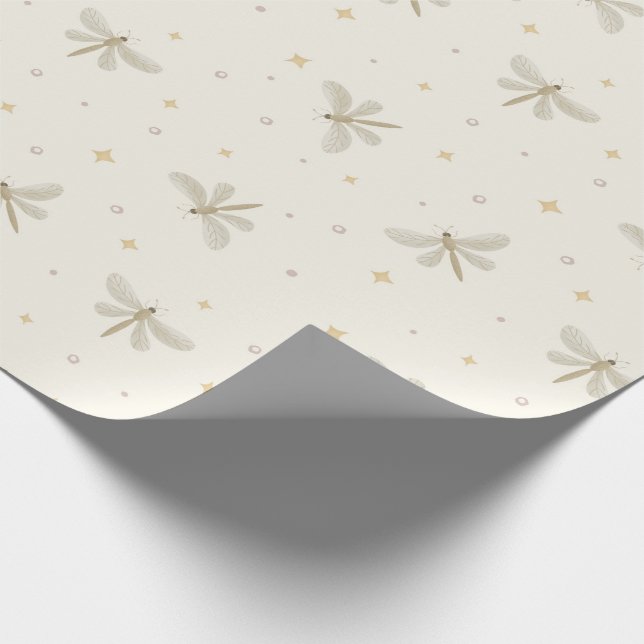 Papel De Presente Serene Dragonflies Wrapping Paper (Ponta)