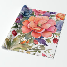 Sereno Floral em Aquarela PD