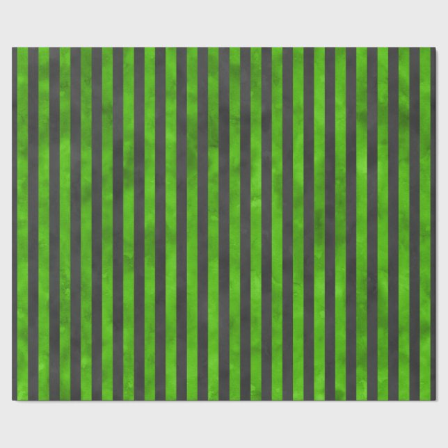 Papel De Presente Série "crânios verdes e girassol" Design 11 (Barra)