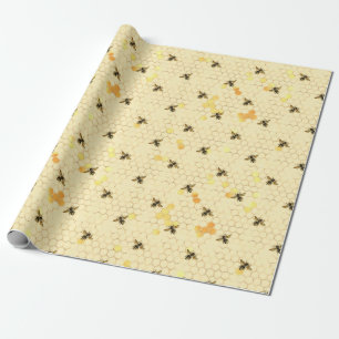 Papel De Presente Série de Girassol e Abelha Design Eleven