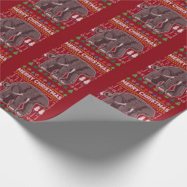 Papel De Presente Série "Edphant Ugly Christmas Sweater"