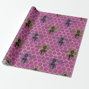 Papel De Presente Série Rainha Abelha Design 5
