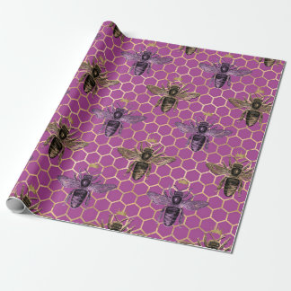 Papel De Presente Série Rainha Abelha Design 5