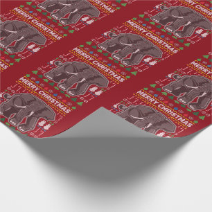Papel De Presente Série "Selvagem de Natal Feia"