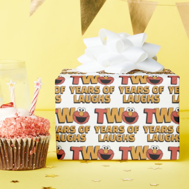 Papel De Presente Sesame Street | Elmo - Second Birthday Wrapping Pa (Festa de aniversário)